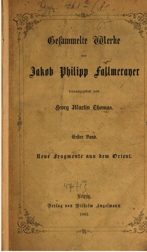 Neue Fragmente aus dem Orient