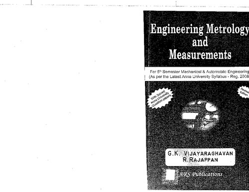 Engineering Metrology & Measurements