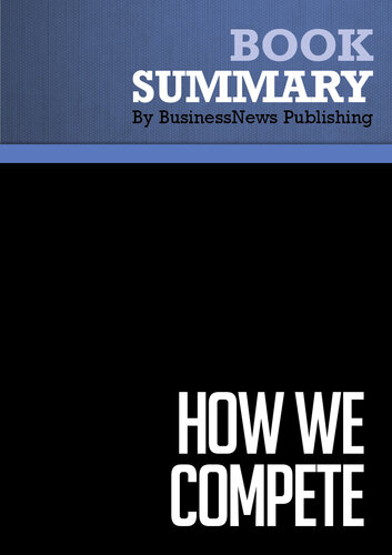 Summary: How We Compete: Review and Analysis of Berger's Book