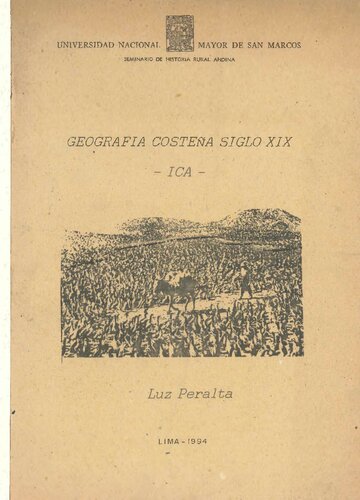 Geografía costeña, siglo XIX. Ica