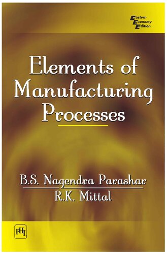 Elements of Manufacturing Processes