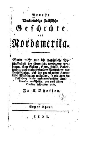 Merkwürdige statistische Geschichte von Nordamerika in zwei Teilen