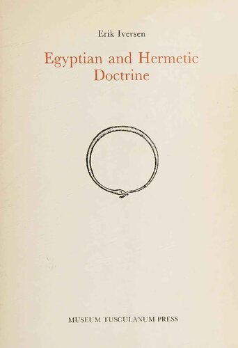 Egyptian and Hermetic Doctrine