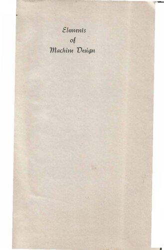 Elements of Machine Design