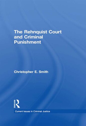 The Rehnquist Court and Criminal Punishment
