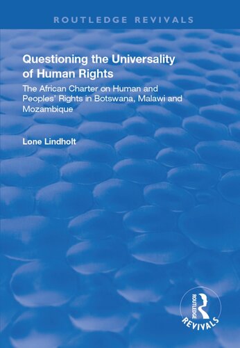 Questioning the Universality of Human Rights: African Charter on Human and People's Rights in Botswana, Malawi and Mozambique
