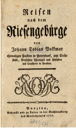 Reisen nach dem Riesengebirge