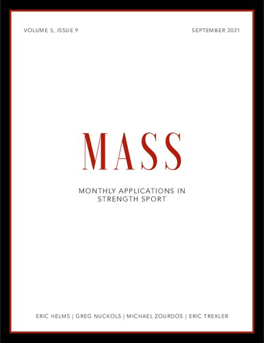 MASS (Monthly Applications in Strength Sport) - Volume 5 - Issue 09