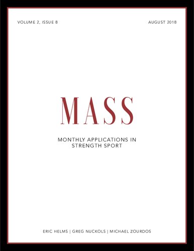 MASS - Volume 2 - Issue 8 - Monthly Applications in Strength Sport