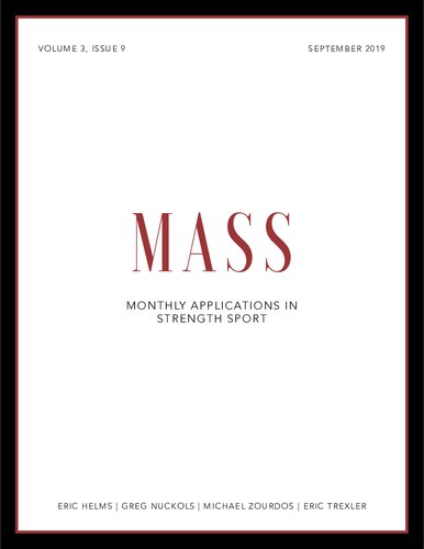 MASS - Volume 3 - Issue 9 - Monthly Applications in Strength Sport