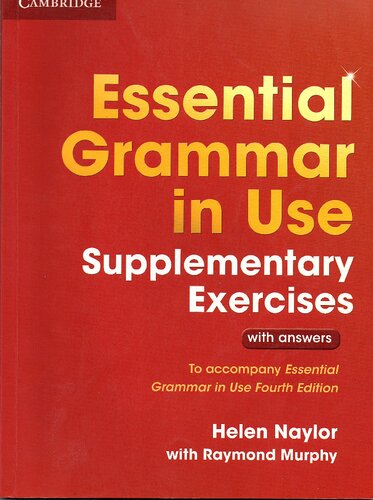 – 1. Essential – Supplementary exercises for 4th edition (with answers, scanned PDF of print version)