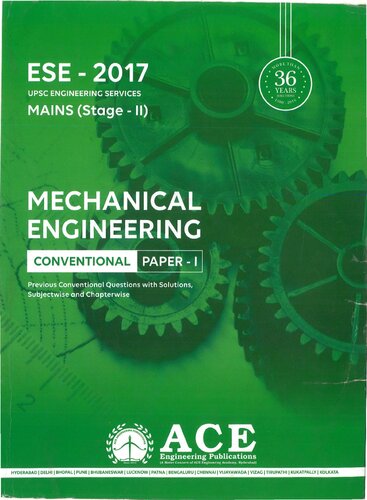 ESE(Mains)-Mechanical Engineering: Volume 1