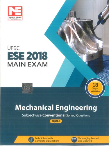 ESE(Mains)-Mechanical Engineering: Volume 2