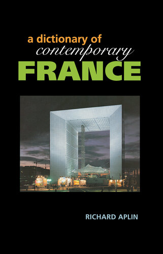 Dictionary of Contemporary France