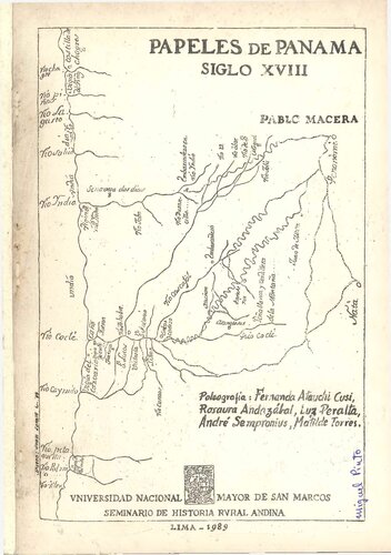 Papeles de Panamá, siglo XVIII