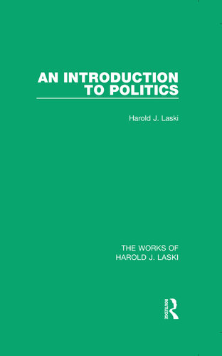 An Introduction to Politics (Works of Harold J. Laski)