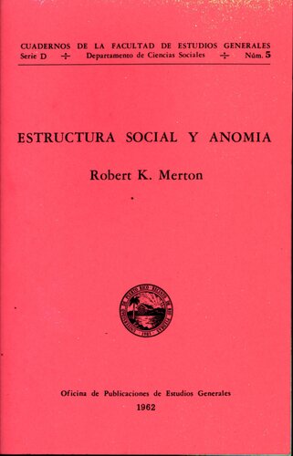 Estructura social y anomía