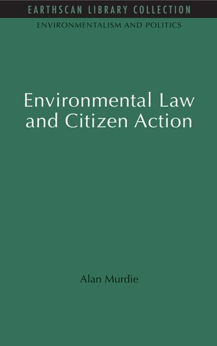 Environmental Law and Citizen Action