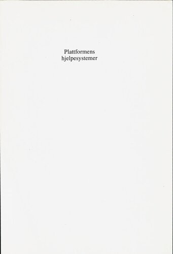 Plattformens hjelpesystemer