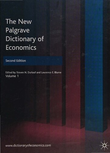 The New Palgrave Dictionary of Economics