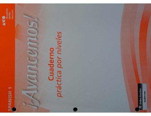 ¡Avancemos! Level 1, Cuaderno práctica por niveles, Workbook