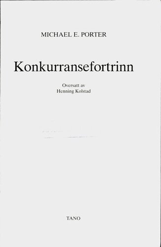 Konkurransefortrinn
