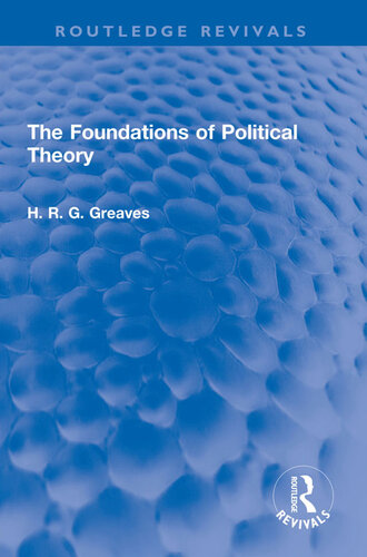 The Foundations of Political Theory