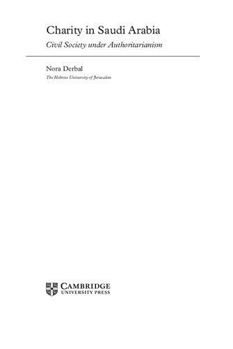 Charity in Saudi Arabia Civil Society and Authoritarianism