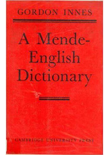 A Mende-English Dictionary