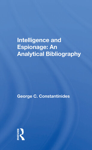 Intelligence and Espionage: An Analytical Bibliography