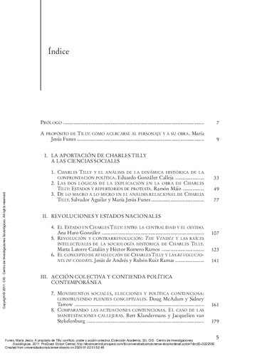 A propósito de Tilly: conflicto, poder y acción colectiva