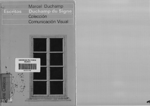 Escritos. Duchamp du Signe