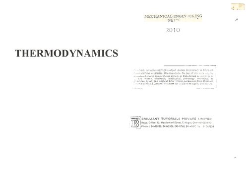 ESE(Mechanical Engineering): Engineering Thermodynamics