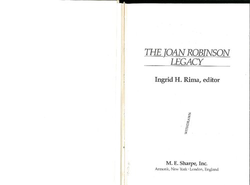 The Joan Robinson legacy