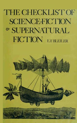 The Checklist of Science-Fiction and Supernatural Fiction