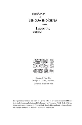 Enseñanza de lengua indígena como lengua materna