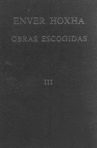 Enver Hoxha. Obras escogidas