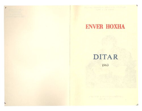 Enver Hoxha. Ditar 1963