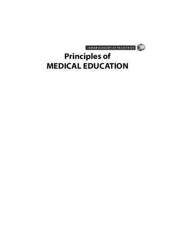 Principles of Medical Education