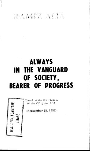 Always in the vanguard of society, bearer of progress