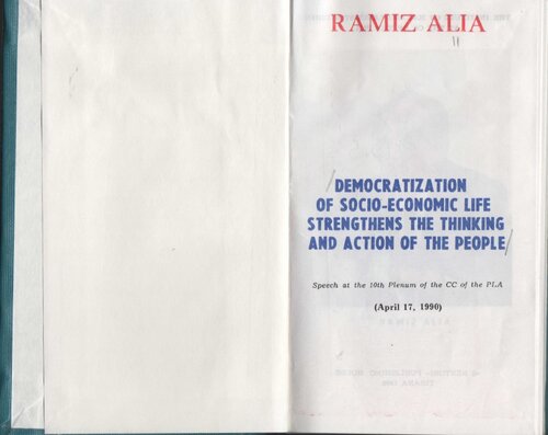 Democratization of socio-economic life strengthens the thinking and action of the people