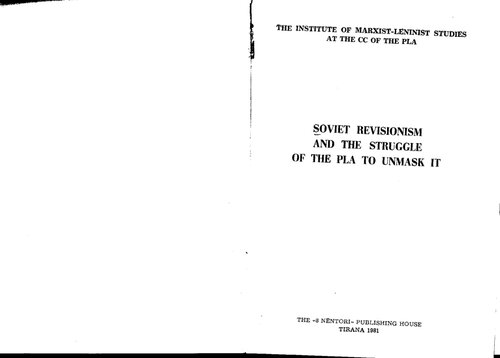 Soviet revisionism and the struggle of the PLA to unmask it