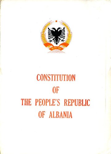 Constitution of the People’s Republic of Albania