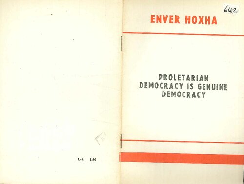 Proletarian democracy is genuine democracy