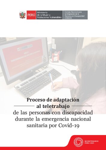 Proceso de adaptación al teletrabajo de las personas con discapacidad durante la emergencia nacional sanitaria por Covid-19