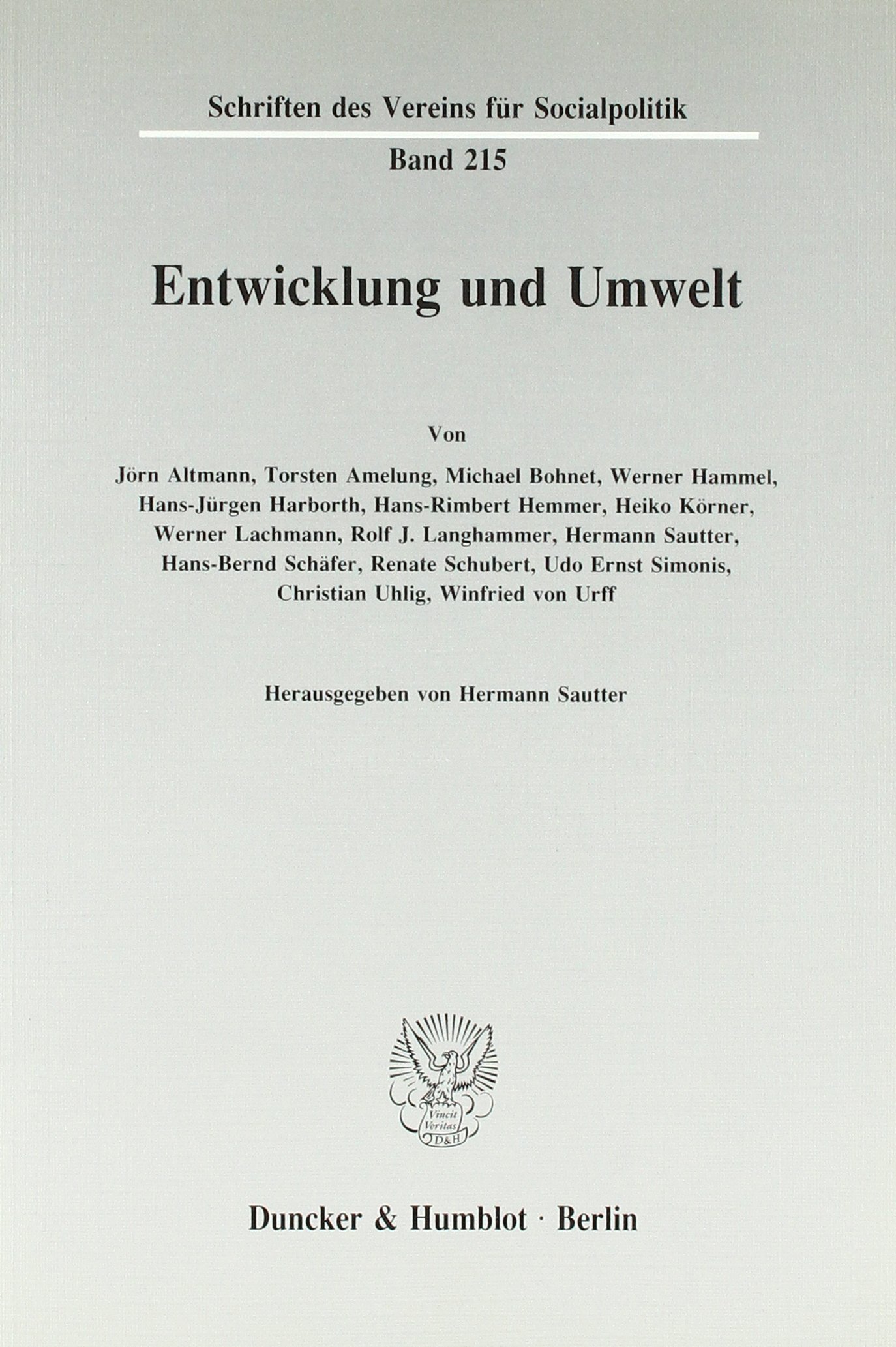 Entwicklung und Umwelt