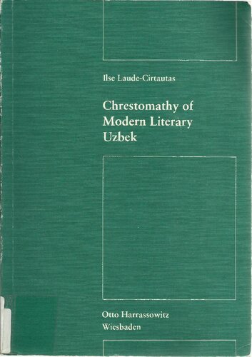 Chrestomathy of Modern Literary Uzbek