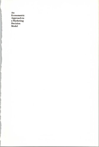 An Econometric Approach to a Marketing Decision Model