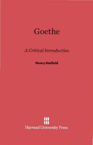 Goethe: A Critical Introduction