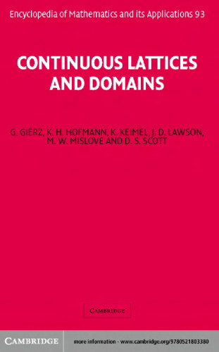 Continuous lattices and domains